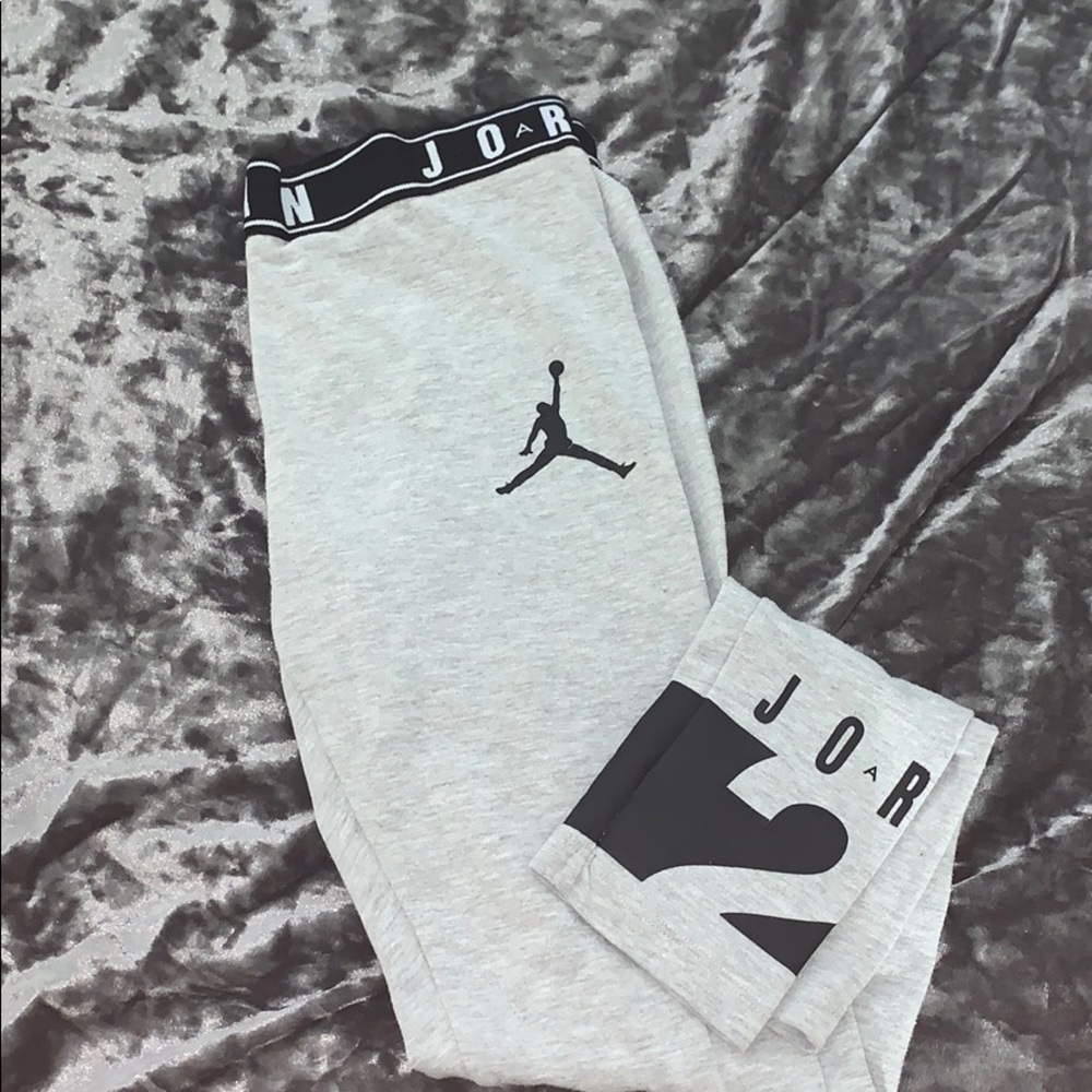 Real Jordans heather grey leggings